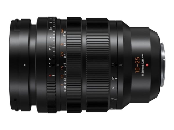 Panasonic H-X1025E, Vakiozoom-objektiivi, 17/12, 10 - 25 mm, Micro Four Thirds (MFT)