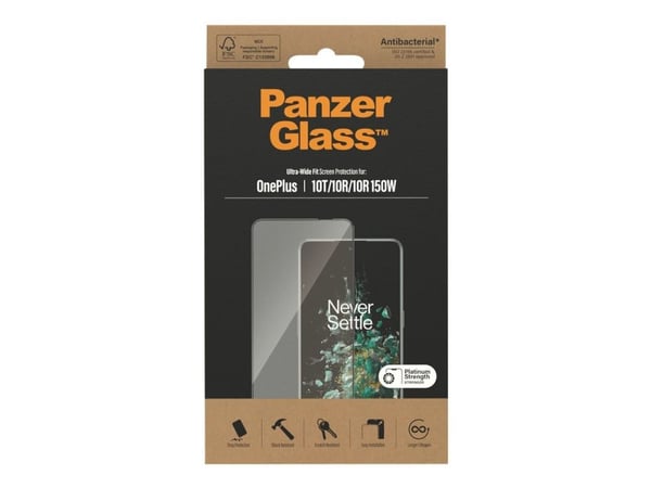 PanzerGlass ® Screen Protector OnePlus 10T | 10R | 10R | 150W | Ultra-Wide Fit | Black, OnePlus, OnePlus - 10T, OnePlus - 10R, OnePlus - 10R 150W, ...