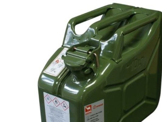 Sprehn benzindunk Jerry Can - 10L prof metal bezindunk - godkendt t/transport
