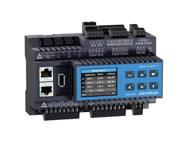 Janitza electronics UMG 801 basenhet 8TE moduluppbyggbar nätanalysator (5231003)