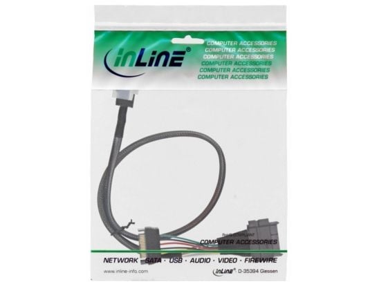 InLine U.2 -liitäntäkaapeli, SSD U.2 - SFF-8643, SATA - 0.5m