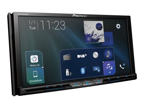 Pioneer AVH-Z9200DAB - DVD-receiver - display - 7" - berøringsskjerm - enhet i instrumentbordet - Double-DIN - 50 watt x 4