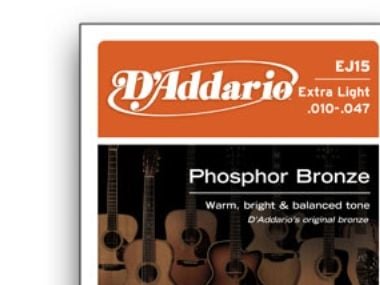 D''Addario EJ15, Gitarr, Stål, Akustisk, 6 styck
