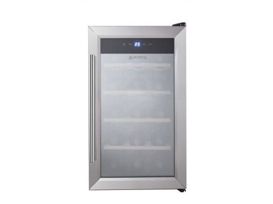 Guzzanti GZ 1535S, Termoelektrisk Vinkjøler, Frittstående, 15 flasker, Innebygd lys, Sølv