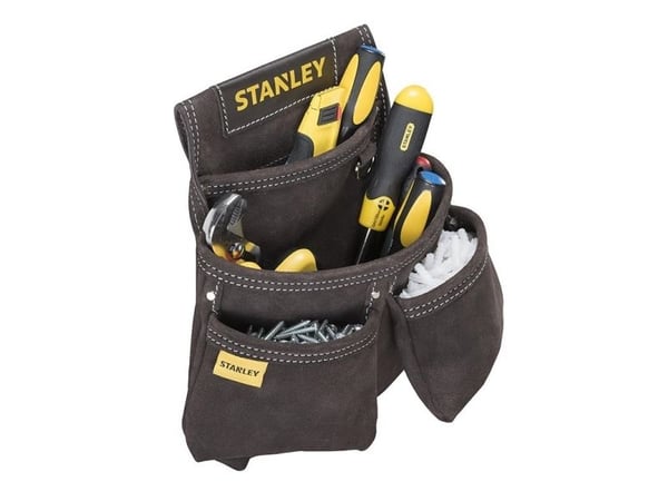 Stanley STST1-80116, Liten deleboks, lær, svart, brun, gul, 300 mm, 70 mm, 330 mm