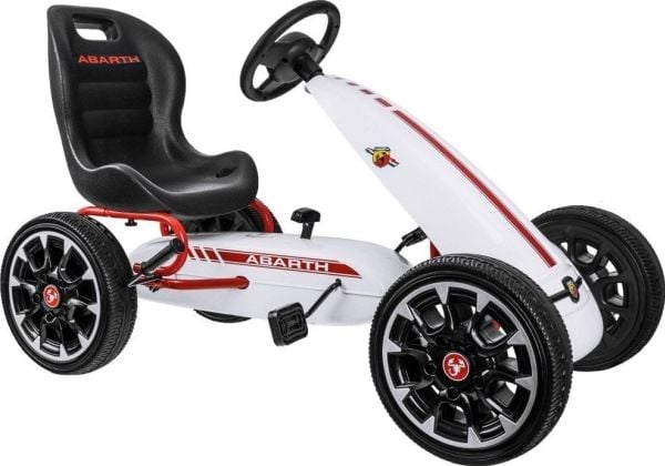 Jokomisiada gokart ABARTH på pedaler, store myke hjul PA0167