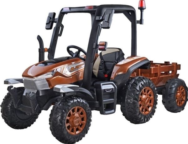 Jokomisiada stor traktor for barn med tilhenger 4x4 med fjernkontroll til forelder PA0266
