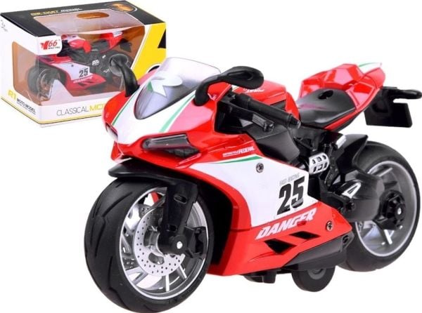 Jokomisiada diecast-modell motorsykkel med trekklek toy ZA3933