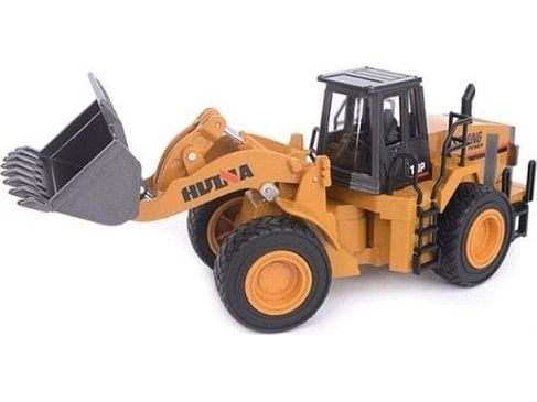 H-Toys kaivinkone pyöräkuormaaja puskutraktori Die-Cast metallimalli H-toys 1813 1:60