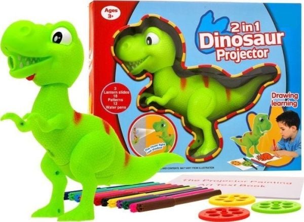 Dinosaur T-rex projektor + tusjer TA0048