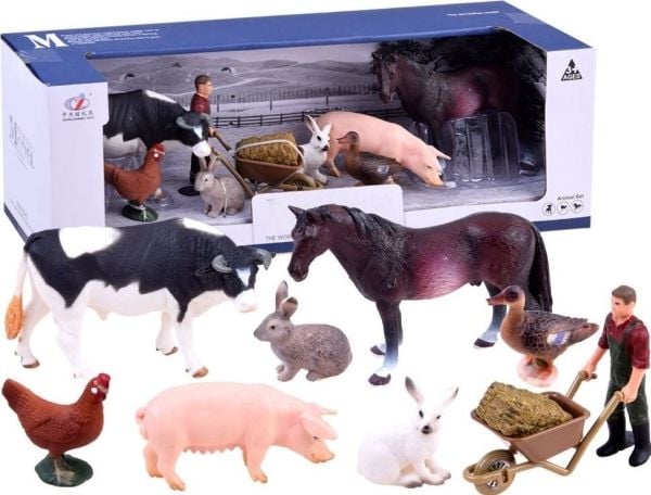 Figur fra Jokomisiada: gårdsdyr, bonde (ZA2994 A)