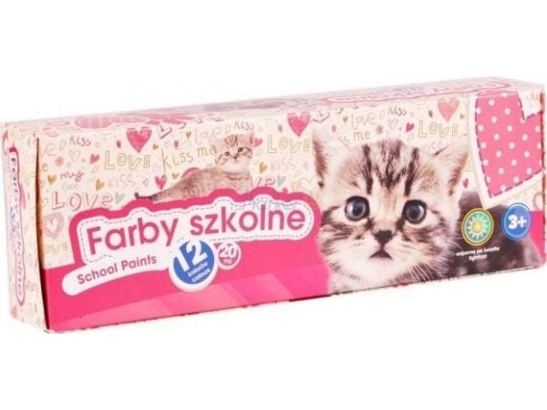 Skolmålning ASTRA Cats – 12 färger á 20 ml