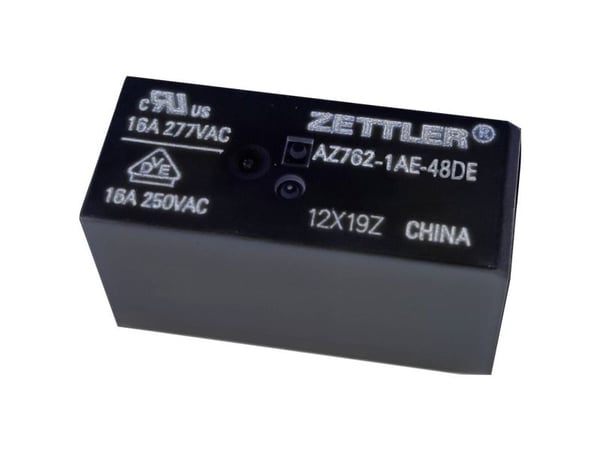 Zettler Electronics AZ762-1AE-48DE Tulostusrele 48 V/DC 16 A 1 x rajakytkin 1 kpl 1 kpl