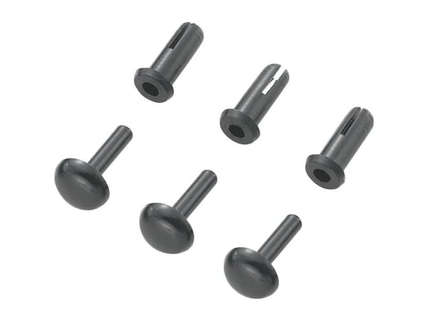 TRU COMPONENTS TC-SRR-380K203 Laajennusniitti Reikä-halkaisija 3 mm Musta 1000 kpl