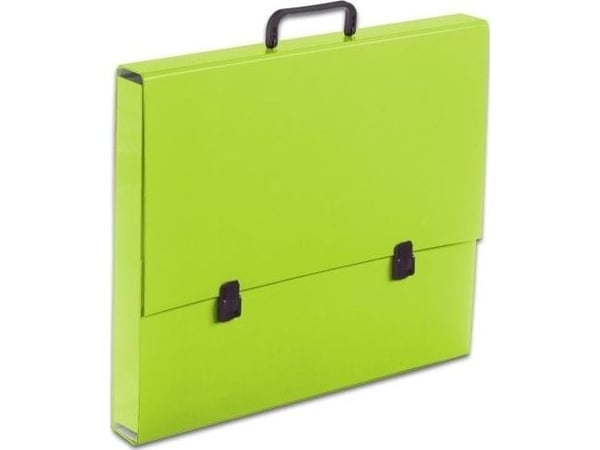 Portfölj/briefcase med handtag A3 5 cm Penmate ljusgrön