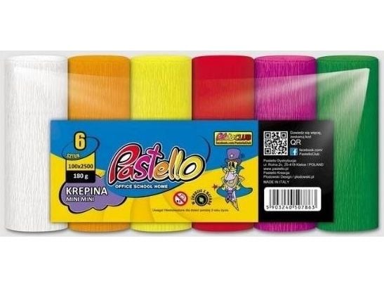 Fringe crepe PASTELLO mini 6 farger mix INTENSIV
