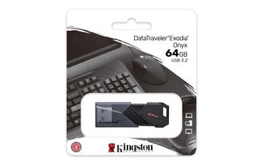 Kingston DataTraveler Exodia Onyx - USB-minnepinne - 64 GB - USB 3.2 Gen 1