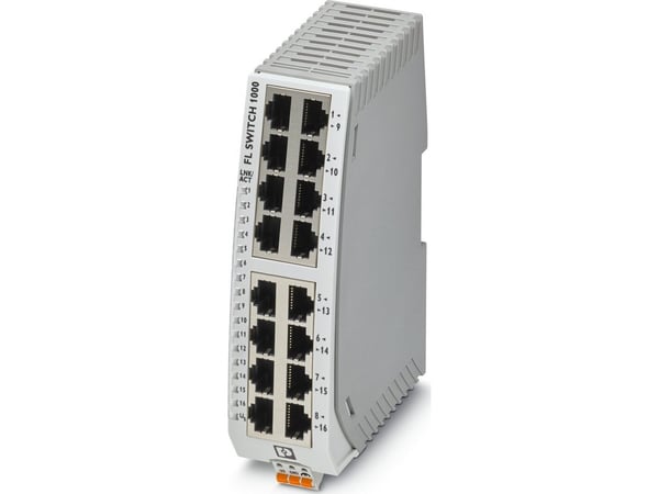 Smal Ethernet switch seksten RJ45-porte FL SWITCH 1016N
