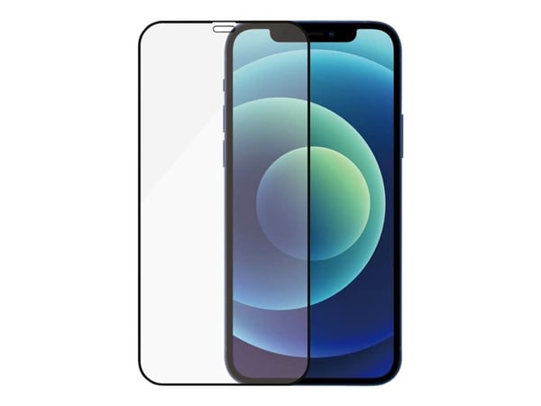 PanzerGlass - Skjermbeskyttelse for mobiltelefon - glass - 5.4" - rammefarge svart - for Apple iPhone 12 mini