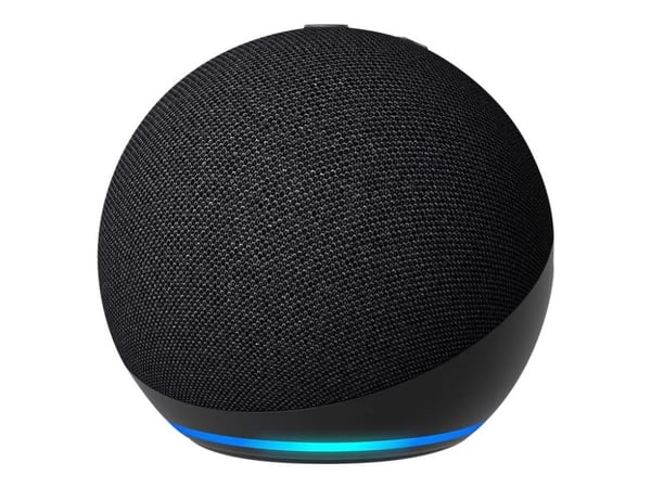 Amazon Echo Dot (5. Gen), Amazon Alexa, Pyöreä, Musta, Saksa, Englanti, Espanja, Ranska, Italia, Android, Fire OS, 4,4 cm