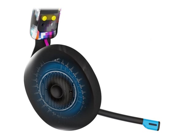 Skullcandy PLYR - Hodesett - full størrelse - Bluetooth - trådløs, kablet - 3,5 mm jakk - lydisolerende - black digi hype