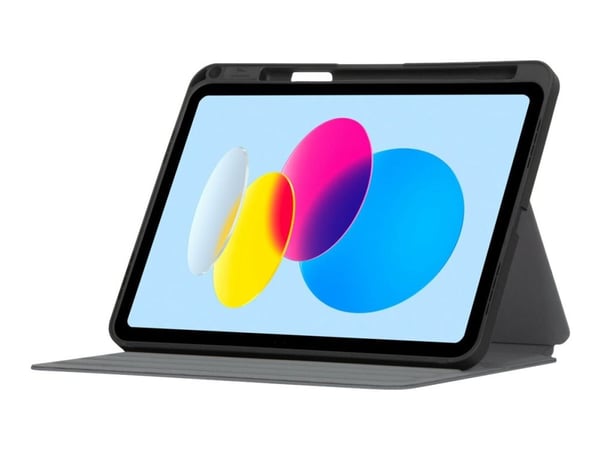 Targus Click-In - Lommebok for nettbrett - termoplast-polyuretan (TPU), polyuretan - svart - 10.9" - for Apple 10.9-inch iPad (10. generasjon); iPa...