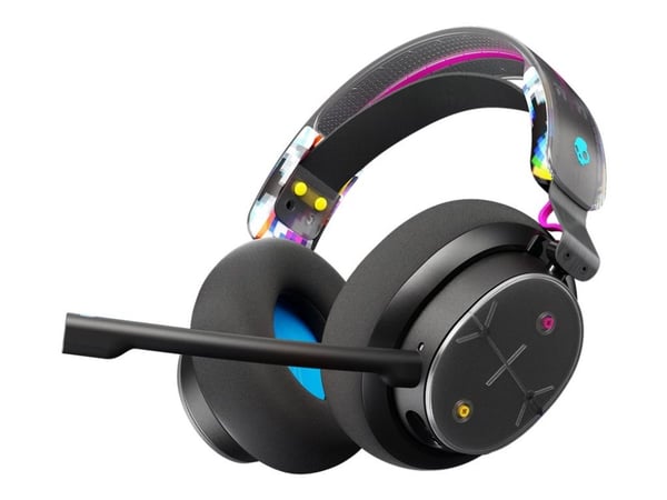 Skullcandy PLYR - Hodesett - full størrelse - Bluetooth - trådløs, kablet - 3,5 mm jakk - lydisolerende - black digi hype