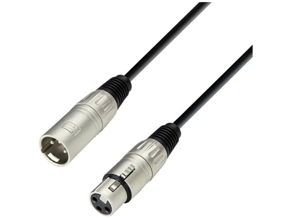adam hall MMF 0050, Mikrofonkabel, Alle merker, Sort, XLR, 0,5 m, 6 mm