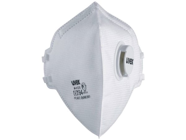 Uvex silv-Air classic, Halvdekkende, Luftrensende respirator, FFP3, Hvit, ABS, Polypropylen (PP), Polyvinylklorid (PVC), Tekstil, EN 149:2001 + A1:...