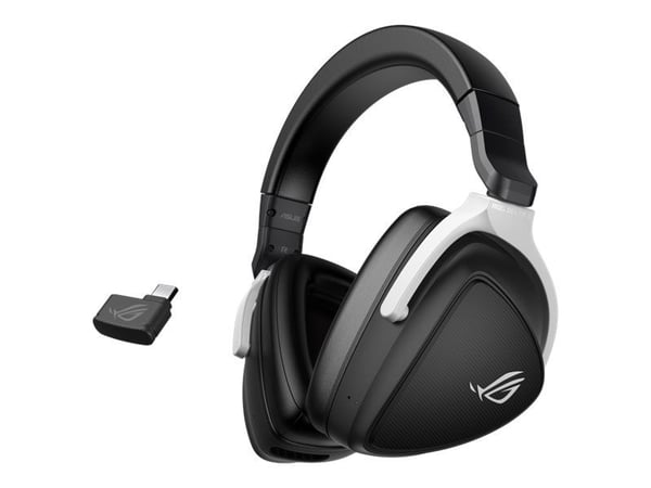 ASUS ROG Delta S Wireless - Hodesett - full størrelse - Bluetooth / 2,4 GHz radiofrekvens - trådløs - svart