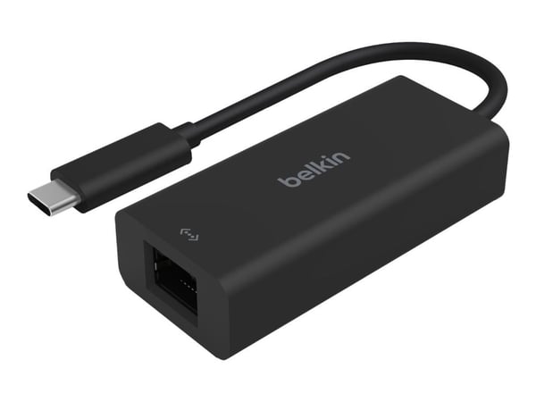 Belkin CONNECT - Nettverksadapter - USB-C - 10M/100M/1G/2,5 Gigabit Ethernet - svart