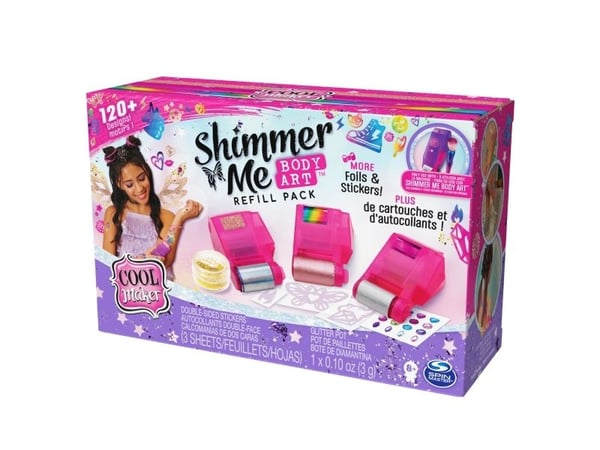 Cool Maker CLM RFL ShimrMeBdyArtRefl ECMX GML, Tatueringsset för barn, 8 År, Multifärg