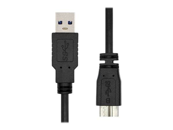 ProXtend - USB-kabel - USB-type A (hann) til Micro-USB Type B (hann) - USB 3.2 Gen 1 - 1 m - USB Power Delivery (10W) - svart