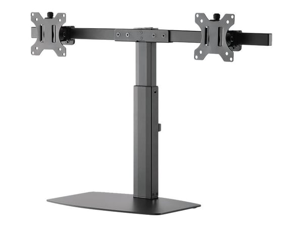 Neomounts FPMA-D865D - Ställ - fullständig rörelse - för 2 LCD-bildskärmar - svart - skärmstorlek: 10"-27" - skrivbordsstativ, disk-monteringsbar