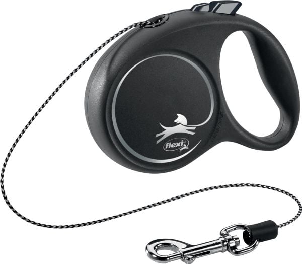 flexi Black Design XS snor 3 m, 8 kg, sort