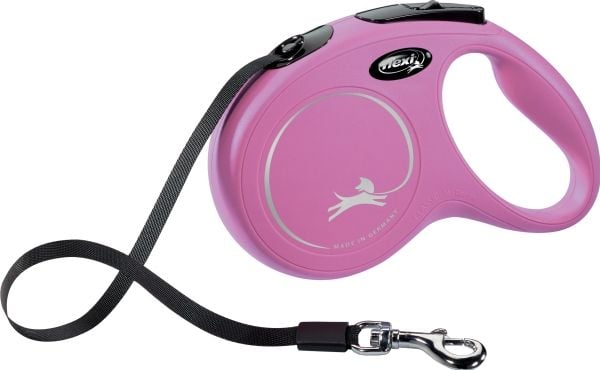 flexi New Classic bånd M, 5M, 25KG, pinkki, vaaleanpunainen