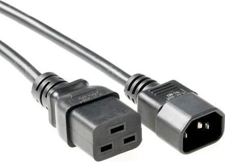 MicroConnect - Jatkojohto virtakaapelille - IEC 60320 C19 - IEC 60320 C14 - AC 250 V - 10 A - 2 m - musta - musta