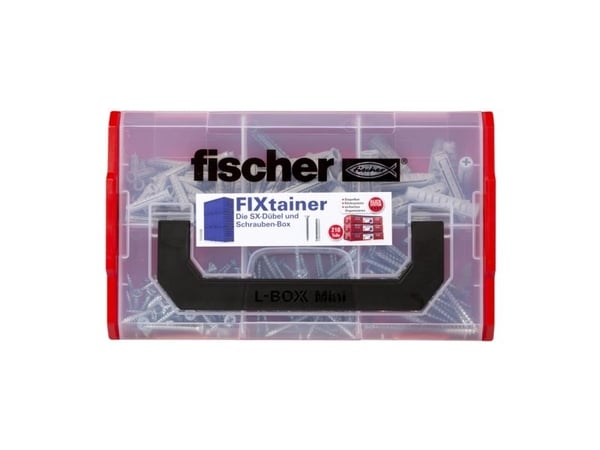 Fisher Price FIXtainer skruvsats – general utility – svart/grå/röd/silver/transparent – 210 delar (532891)
