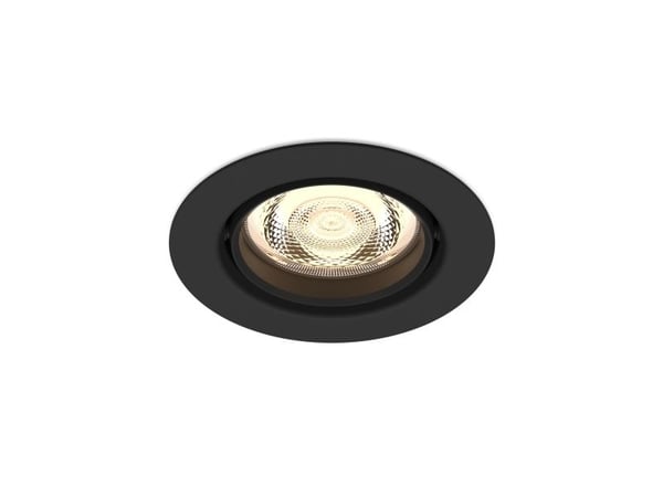 Philips Funksjonell Innfelt Planet-lampe, Innsunket spotlight, Ikke-utskiftbare pærer, LED, 2700 K, 500 lm, Svart