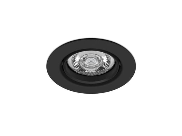 Philips Funksjonell Innfelt Planet-lampe, Innsunket spotlight, Ikke-utskiftbare pærer, LED, 2700 K, 500 lm, Svart