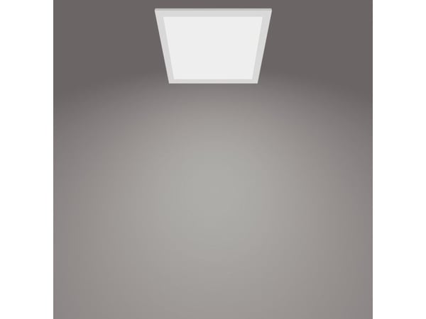 Philips Funksjonell Panel-taklampe, 12 W, kvadratisk, LED, 1200 lm, IP20, Hvit