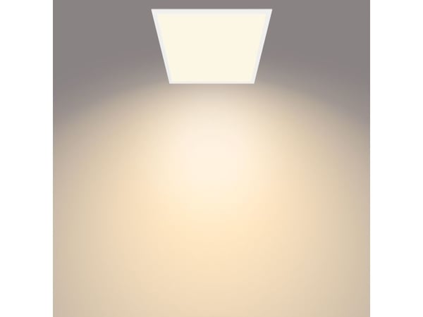 Philips Funksjonell Panel-taklampe, 36 W, kvadratisk, LED, Ikke-utskiftbare pærer, 3300 lm, IP20, Hvit