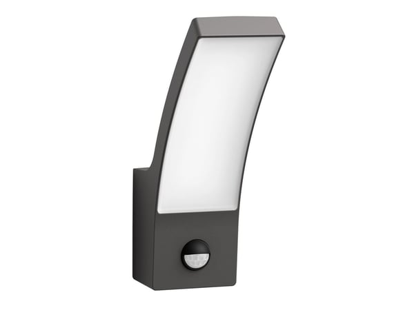 Philips Splay-vegglampe, 12 W, Vegglys, Antrasitt, Metall, IP44, Terrasse, Hage, I