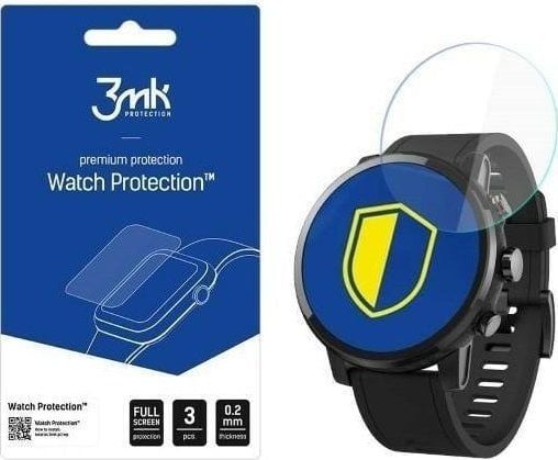 3MK FlexibleGlass skjermbeskyttelse til Xiaomi Amazfit Stratos Plus, hybridglass
