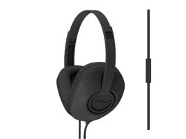 Koss UR23i - Hörlurar med mikrofon - fullstorlek - kabelansluten - 3,5 mm kontakt - svart