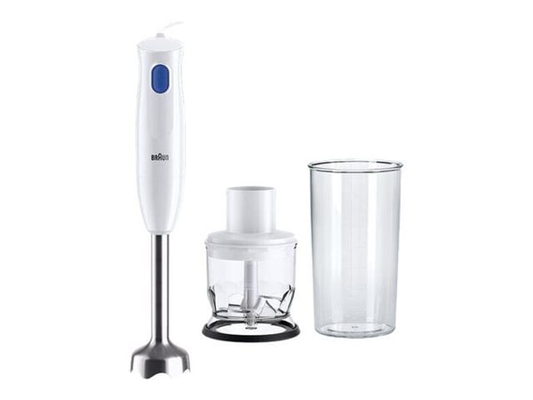Braun Multiquick 1 MQ10.201M WH - Handmixer - 450 W - vit / blå