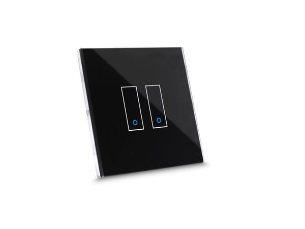 Iotty Smart Switch frontplatta 2-vägs - svart
