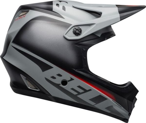 Bell hjälm full face FULL-9 FUSION MIPS matt/glans svart grå crimson str. XS (51-53 cm)