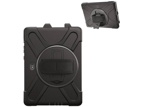 4smarts GRIP - Baksidedeksel for nettbrett - polykarbonat, termoplast-polyuretan (TPU) - svart - for Samsung Galaxy Tab Active4 Pro