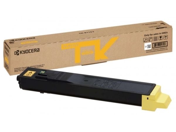 KYOCERA TK-8115Y, 6000 sivua, Keltainen, 1 kpl